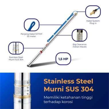 Shimizu SPG20 - 333 K BIT Satelit Submersible Pump [1.5 HP]