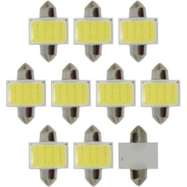Lampu Interior Mobil Led Cob Dome Light 31mm C5w Ba9s 1 Pcs White