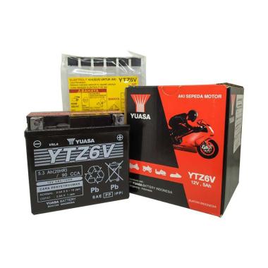 Yuasa YTZ6-V 12V 5Ah Aki Motor