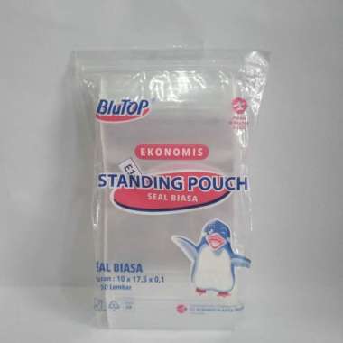 Standing pouch 10 X 17,5 (singel seal) bening
