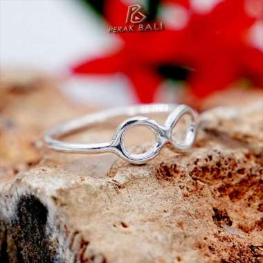 Cincin Wanita Perak Bali Silver Ring 925 Asli Infinity S 11