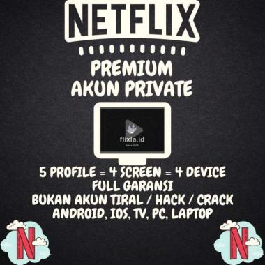 Jual Netflix Premium Lifetime E-Voucher [Garansi 1 Tahun