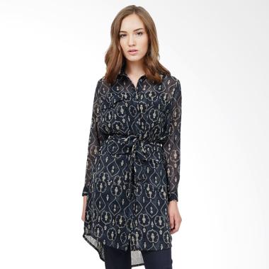 Jual Minimal Chakra Sheer Dress Wanita - Blue Online