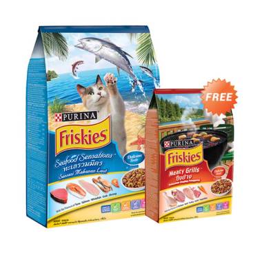 Jual Friskies Seafood Sensation Makanan Kucing Dewasa [3 