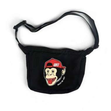 Promo Sling Bag Pria Wanita Efg - Problem - GOKS - Skymo (UNISEX) Goks Head Monkey
