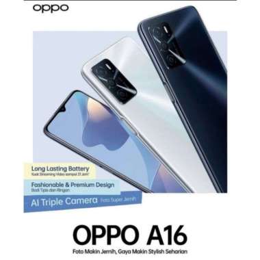 Jual Oppo A16 Hitam Kristal Original, Murah & Diskon November 2022 | Blibli