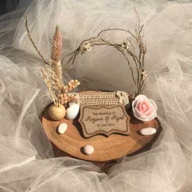 Tempat Cincin  Rustic - Flower Gate Grafir  Cincin