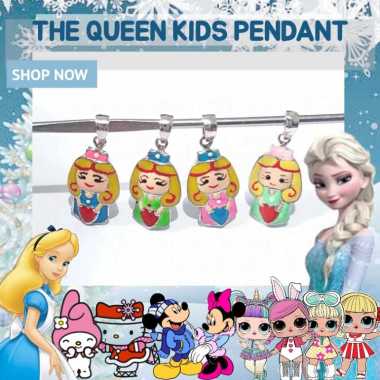 BCLA021 KALUNG LIONTIN ANAK BAYI BALITA THE QUEEN PERAK SILVER 925 LAPIS EMAS PUTIH ASLI ORIGINAL KA