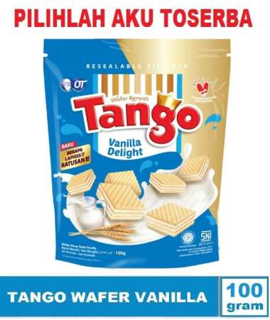 WAFER TANGO POUCH VANILLA 115 gr - (HARGA SATUAN POUCH)