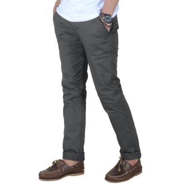 Jual Oliveinch Slim Tapered Basic Long Chino Pants - Mocca - 28 Mocca