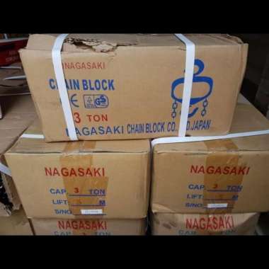 CHAIN BLOCK 3 TON x 5 METER NAGASAKI JAPAN TAKEL 3Tx5M ALAT ANGKUT
