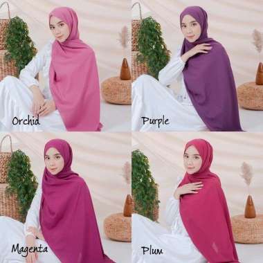 Rifanyhijab - Dania Pashmina Warna "Part 2" || Diamond Pashmina Plum