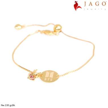 Jago Jewelry Gelang Emas Halin - Perhiasan Emas 8K-Y