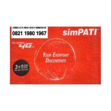 Jual Telkomsel Simpati Nomor Cantik Seri Tahun 0821 1980 ...