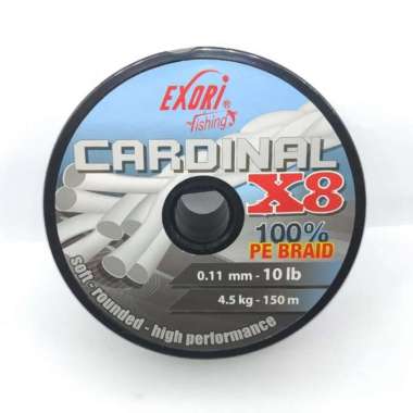 Senar Tali PE Exori Cardinal X8 Ukuran 0.11 mm 10 Lb 4.5 kg BA01502 random color