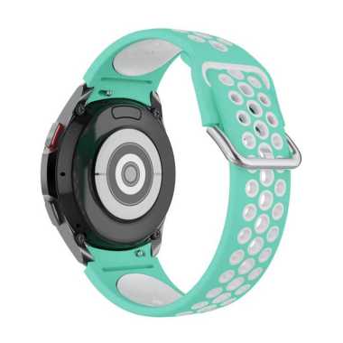 TALI JAM NIKE DOT SAMSUNG GALAXY WATCH 4 CLASSIC WATCH 5 PRO - SIZE SM CYAN WHITE