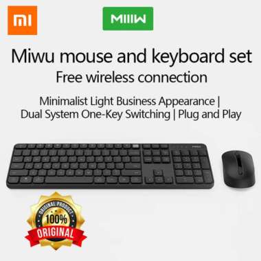 Jual Xiaomi Mi Set Mouse Keyboard Wireless 2.4GHz 1000DPI