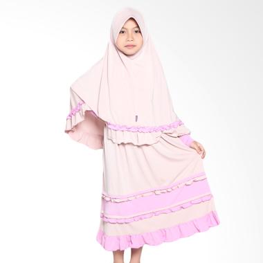 Jual Allev Hafshah Baju Muslim Anak - Cream Pink Online