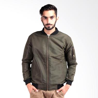 Jual Valco Pilot Bomber Jaket Pria Hijau Tua Online 