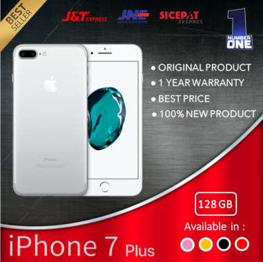 APPLE IPHONE 7 PLUS 128GB GARANSI 1 TAHUN BLACK RED GOLD