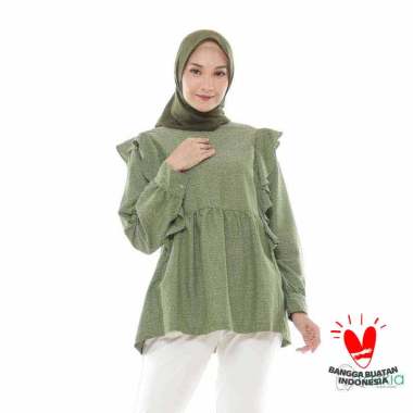 Jual Tazkia Hijab Aida Polka Busui Dress Muslim Wanita - RED Semua