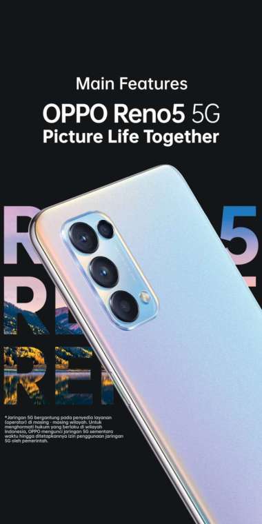 Oppo Reno 5 Terbaru - Harga Juli 2021 | Blibli