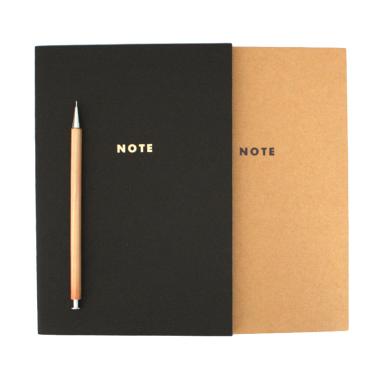 Jual UCHII Paket Buku Memo Notebook A5 Craft Paper dan