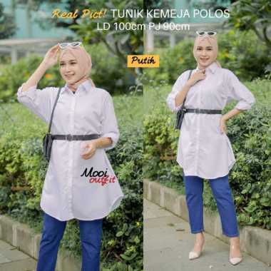 Jual Baju Kemeja Putih Polos Untuk Wanita Model Terbaru & Kekinian