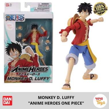 Jual Anime Heroes One Piece Monkey D Luffy Bandai Original Harga
