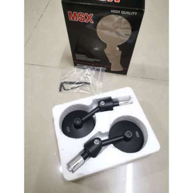 MSX Spion Jalu Barend Bar End Bulat Vespa Matic - Nmax - Aerox - Vario - Beat Dll Black