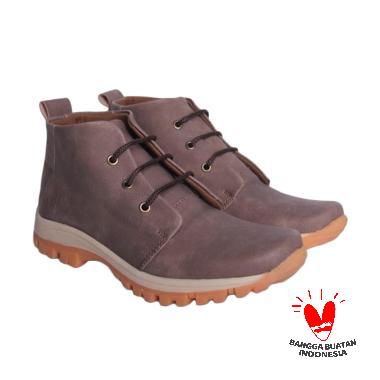 Black Master Sepatu Pria Slip On Crocodilez Tan - Gallery 
