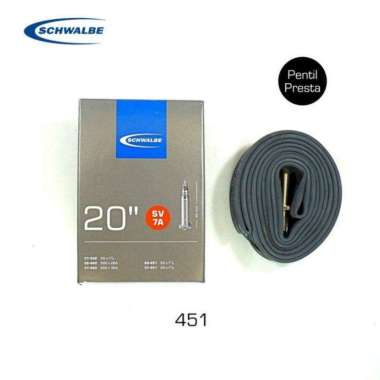 BAN DALAM SCHWALBE 20 x 1 1/8 - 1 3/8 451 PRESTA SV 7A Black