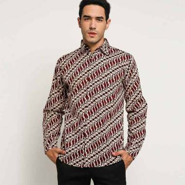 Jual Parasika Dobby Kemeja Batik Lengan Panjang Pria
