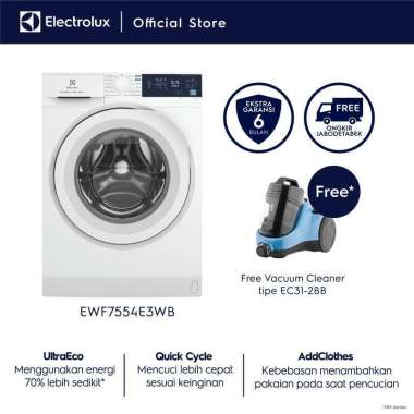 Jual Mesin Cuci Electrolux Ewf 7554 Original, Murah & Diskon Oktober