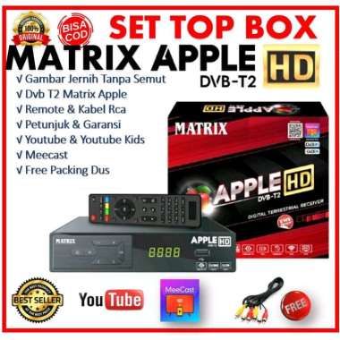 Set Top Box Digital Matrix Apple HD DVBT2 HD Digital DVB T2 Matrix Apple