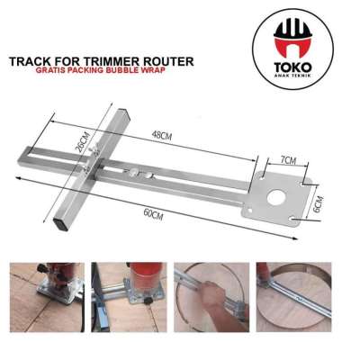 Track For Trimer Router Jig/ Track Buat mesin Trimer Routet/Rel Trimer