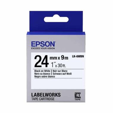 â Epson Label 18mm Black On Yellow 9m Labelworks Tape