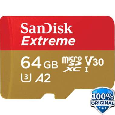 Jual SanDisk Extreme MicroSD 64GB A2 160MB/s MicroSDXC UHS