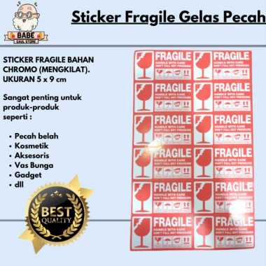 Jual Stiker Fragile Pecah Belah Murah - Update Harga Grosir Hari Ini