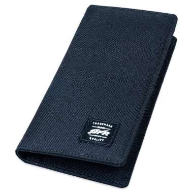 Dompet Pria Dompet Panjang Fashion pria keren Dompet Pria Bahan Kulit Canvas J hitam