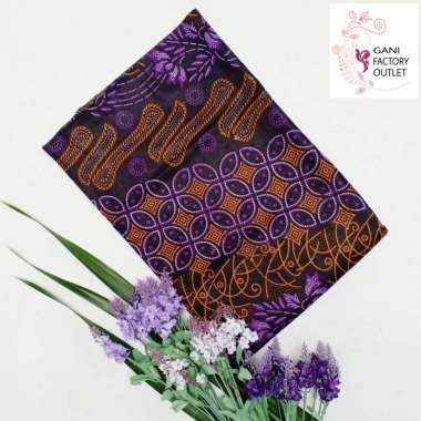 Kain Batik Corak Kawung @2meter Kode 0600 Ungu