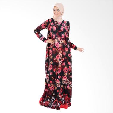 jual jfashion nabilah corak bunga dress maxi tangan panjang gamis merah harga jual jfashion nabilah corak bunga dress maxi tangan panjang gamis merah harga