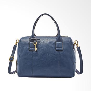 jual fossil jori large satchel midnight navy shb jual fossil jori large satchel midnight navy shb