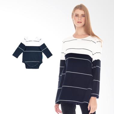 baju 93 couple Baju Couple Couple Mooimom Jual Nursing Striped Top Set