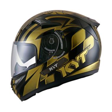 Jual KYT Rider World GP Ready Helm Full Face - Gold Black