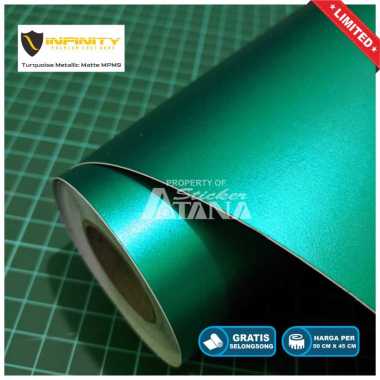 Skotlet Hijau Doff Metalik Scotlet Tosca Infinity Satin Dop Stiker Meteran Sticker Decal Scotlight S