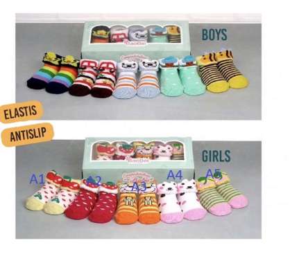 Kaos kaki boneka anak bayi - kaos kaki rattle GIRL RANDOM