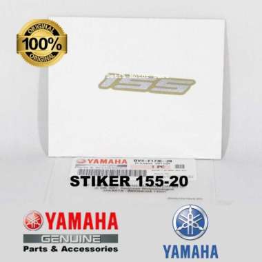 Stiker 155 2DP / 20 Nmax N Max Old Body Abu Abu Doff Asli Yamaha Silver