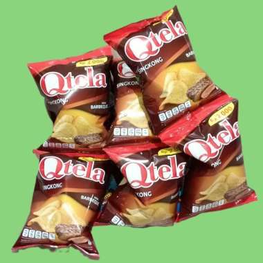 Qtela Keripik Singkong Rasa Barbeque 30gr [10 pcs/renceng]