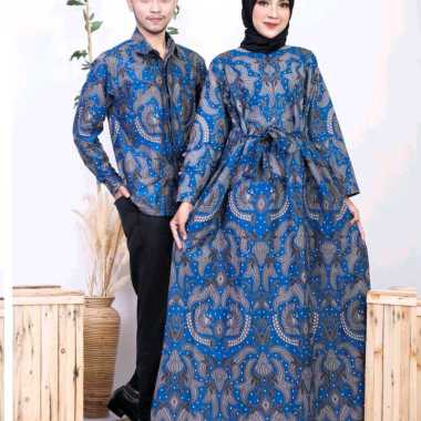 Baju Couple Gamis Batik | Baju Sarimbit Batik | Kemeja Batik | Gamis Batik | Baju Couple Muslim Semu